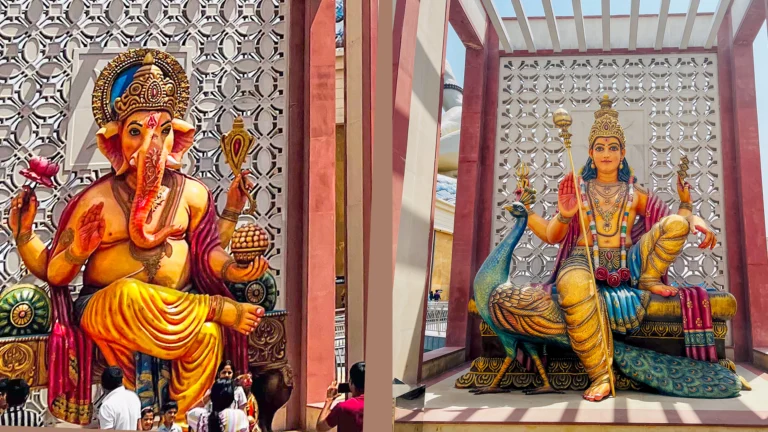 श्री गणेश और कार्तिकेय. चार धाम मथुरा